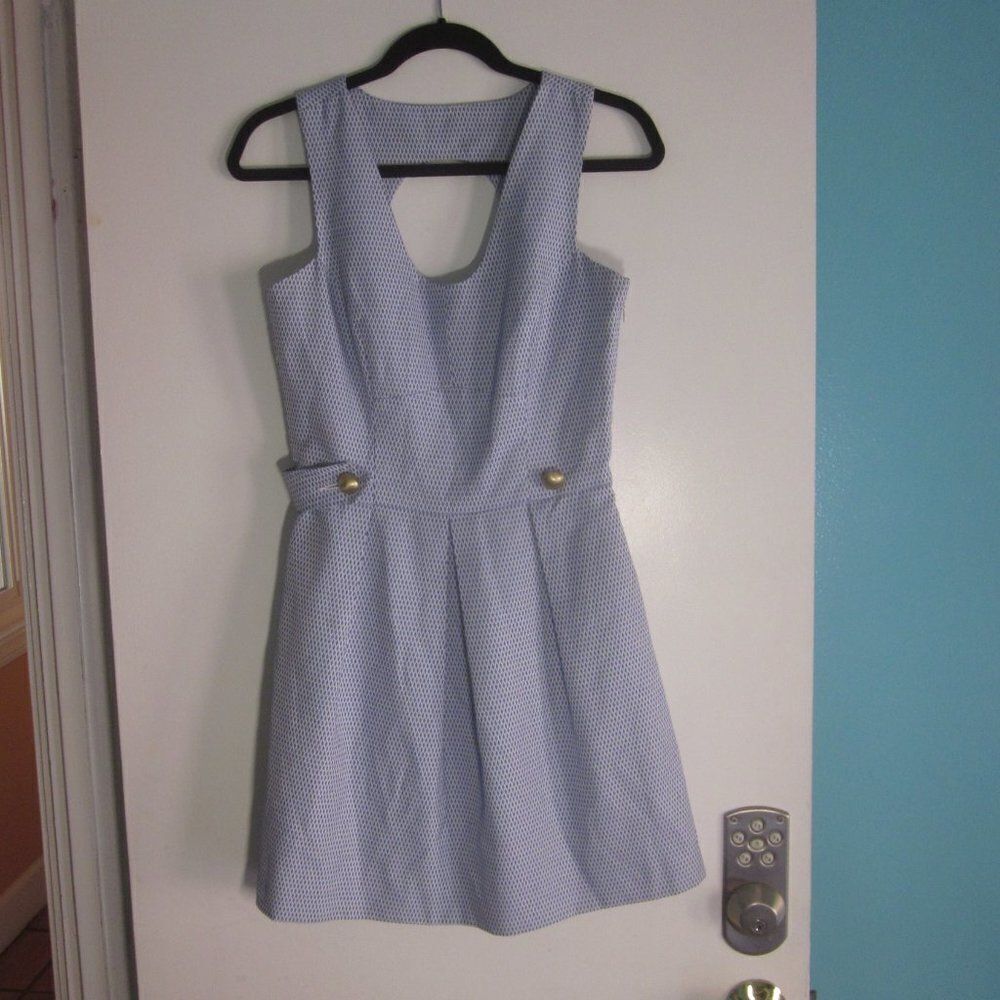 Kirribilla San Francisco Womens Dress Size 4 Blue Print Bridesmaid Wedding Event